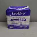 LivDry High Absorbency Pad Insert for Incontinence Briefs and Adult Diapers, Women and Men, Hyper 2000 (20 Count)