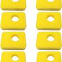 8PCS 799579 Air Filter Foam Filter Yellow 10x8.2cm Filter Cotton Compatible with many lawn mower models For Engine Mower Accessories