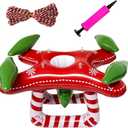 Elf Drone Inflatable Airplane Elf Plane for Christmas New Year Holiday Ideas of Elf Kit Accessories & Props Elf Hot Air Balloon of Arrival Kit Includes Hand Pump & 6-Foot Rope Elf Kit