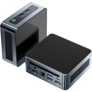 Mini PC AMD Ryzen 5 5600H - 6C/12T Up to 4.2GHz, 16GB DDR4 RAM 512GB NVMe SSD, Triple 4K@60Hz Displays (HDMI*2 + Type-C), WiFi 6/BT 5.2/LAN, Mini Desktop Computer VESA/Office/Gaming/Home Mini PC AMD Ryzen 5 5600H - 6C/12T Up to 4.2GHz, 16GB DDR4 RAM 512GB NVMe SSD, Triple 4K@60Hz Displays (HDMI*2 + Type-C), WiFi 6/BT 5.2/LAN, Mini Desktop Computer VESA/Office/Gaming/Home