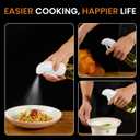 Deziggur Oil Sprayer for Cooking, Olive Oil Sprayer Mister, Olive Oil Spray Bottle for Cooking, Salads, BBQs and More (White)