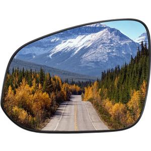 Driver Side Mirror Replacement for Toyota Highlander 2014 2015 2016 2017 2018 2019 - Left Side Mirror Glass, Rear View Mirrors Glass with Power Heated & Blind Spot
