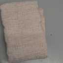 Awellife 84 Inch Extra Long Beige Linen Style Shower Curtain Set with 12 Durable Hooks - Textured Fabric Heavy Cloth Shower Curtains for Bathroom