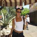 DRESHOW Mouse Ears Bow Headbands Glitter Party Decoration Cosplay Costume for Women