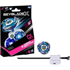 Bey Blade X Courage Dran S 6-60V CX Starter Pack Set, Attack Type Top and Launcher; Authentic Takara Tomy Battle Tops Games, Toys for Boys and Girls 8+