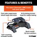 A16 5th Wheel Hitch, Compatible with Select Silverado, Sierra 2500, 3500 HD, 8' Bed Puck System