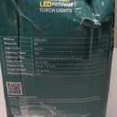 Maggift Solar Power LED Pathway Torch Lights 12 Pack