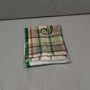 Lanpn Outdoor Christmas Throw Pillow Covers 16x16 Set of 2, Classic Stripes Decorative Waterproof Oxford 16 x 16 Holiday Stripe Cushion Cases Home Outside Porch Winter Xmas Decor Decoration (Yellow & Green & Burgundy)