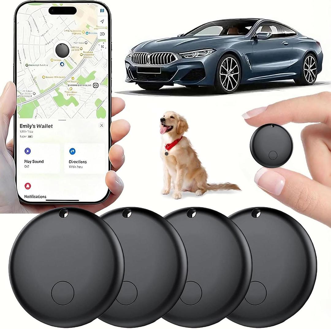 Mini GPS Tracker for Vehicles, Hidden Tracking Device for Vehicles, Car Tracker No Subscription Work with Find My (iOS Only), Vehicle Tracker with Audio for Kids, Dogs, Key, Luggage, Bag (4)