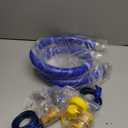 1675kit48 Safety System Kit, 48" Commercial Gas Hose Connector Kit with 3/4" Quick Disconnect, Gas Hose for Kitchen Equipment Commercial Standard Gas Connector, Full Port Valve, Restraining Devices