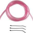6'ft x 1/8'' (3.2mm) ID x 1/4'' OD Polyurethane Fuel Carburetor Vent Hose Line Mx ATV Dirtbike Carb (Clear Pink)
