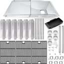 Grill Grease Tray Parts for Nexgrill 720-0896B, 720-0896, 720-0896C, Adjustable Gas Grill Drip Pan, Cooking Grid Grates, Heat Plates, Burner, Igniters for Nexgrill Replacement Parts 6 Burner 720-0896B