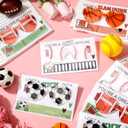 24 Pack Classroom Valentine Sports Gifts Football Valentine Glasses Balls Gifts with Cards Sports Themed Party Favor Study Room Exchange Gift Birthday Stuffers for Team