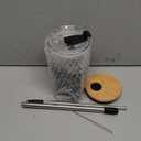 Glass Tumbler with Lids and Straws, 20 oz Iced Coffee Cup and Smoothie Cup with Bamboo Lid and On the go Lid, Glass Cups With Straws