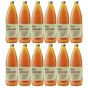 Tejava Origins Hojicha Green Iced Tea, 12 Pack, 1 Liter Glass Bottles, Unsweetened, USDA Organic, Non-GMO, Kosher, No Sugar or Sweeteners, Brewed in Small Batches (BD: 0425/27)