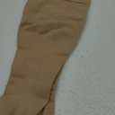 Truform 20-30 mmHg Compression Stockings for Men and Women, Knee High Length, Open Toe, Beige, Medium (1 Pair)