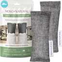 Moso Natural Shoe Deodorizer Inserts, Charcoal Odor Absorber (2 Bags)