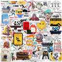 3 x 100PCS Funny Holographic Stickers for Adults, Meme Waterproof Vinyl Sticker for Water Bottle,Laptop Phone,Kindle,Journal,Scrapbook,Skateboard,Luggage,No Repeats (102)