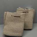 OIAHOMY Storage Cubes, 11 Inch Cube Organizer, Collapsible Storage Bins, Baskets for Organizing, Bins for Shelves-Brown, 2-PACK