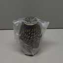 Pendant Light Shade Replacement, Metal Lampshade with 1-5/8" Fitter, 7.8" Height and 4.7" Diameter Etched Hollowed Lamp Shade, Antique Bronze Oval Shaped Cover for Chandelier Pendant Light Wall Lamp