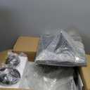 Outdoor Pendant Light, 23.6" H Large Exterior Hanging Light, 3-Light Outdoor Chandelier, Modern Black Outside Hanging Lantern Ceiling Mount with Clear Glass for Porch Patio Farmhouse