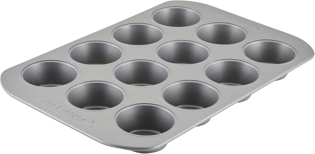 Farberware 12-c. Nonstick Nonstick Bakeware Muffin Pan, Gray