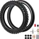 60/100-14 Front Tire 2.50-14 Inner Tube 14 Inch for KLX110 KX60 KX65 PW80 TTR90 TTR110 CRF70 XR70 Suzuk* RM60 JR80 DS80 DRZ110 Apollo RFZ SSR TaoTao 110cc 125cc Pit Dirt Bike