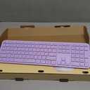 Wireless Keyboard and Mouse Combo - seenda Full Size 2.4G USB Wireless Keyboard Mouse Set, Quiet Cordless Computer Keyboard Mouse for Windows, Laptop, PC - Purple