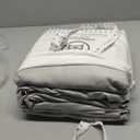 Threadmill White Cotton Duvet Cover Queen Size, Breathable Comforter Cover, Soft 1-Piece Cotton Queen Duvet Cover Hotel Style Light Weight with Strong Button Closure & Corner Ties, Fits Full Duvet