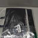 Airplane Pocket Organizer with Tray Table Cover,Portable Flight Seat Back Organizer&Storage Bag for Travel Essentials(Black, Short Zipper Lined)