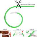 Light Up Dog Collar, Rechargeable Glowing Dog Collar, Light Dog Collar for Night Walking with 1640 FT of Visibility - Brightest LED Dog Collar Light, 3 Flashing Modes, Keeps Your Pets Safe in The Dark (Blue+Green)