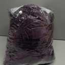 Roslynwood Luxury Soft Deep Purple Velvet Curtains 84 inches Long Back Tab Thermal Insulated Blackout Window Drapes for Living Room/Bedroom/Dining Room, W52 x L84, 2 Panels