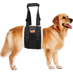 Adjustable Dog Lift Harness Dog Sling for Large Dogs Hind Leg Support Soft Lift Support and Rehab Harness for Weak Rear Legs, Helps Senior, Injured, Disabled and After ACL Surgery Dogs Large (Large, Black)