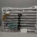 Babelio Baby Gate for Stairs & Doorways, 26-43" W 34" H Extra Tall| No Bottom Bar| Easy Installation| One-handed Operation| Auto-close| Hardware Mount (Drill Needed) Safety Dog/Pet Gate Indoor (White)