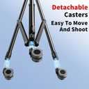 iPhone Tripod for Video Recording - Portable Cell Phone Tripod with Remote & Wheels, 72in Tall Adjustable Tripod Stand for iPhone/Android, Ideal for Vlog/Live Streaming/Content Creation