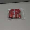 Lionet Paws Silk Collar and Leash Set, Adjustable Comfortable Red Collar with Metal Buckle for Small to Large Dogs, Neck 16-24 Inches