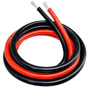 Dastard 6 Gauge Wire, Extra Flexible Silicone Insulated 6 AWG Stranded Tinned Copper Wire 10ftRed and Black Each 5ft Separated High Temperature 6AWG Battery Wire 200 600V - Inverter, Car, Auto