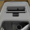 Mop and Bucket Set with AUTO Pump, 3-Zone Separate Dirty and Clean Water, Flat Mop and Bucket System with Wringer and Wheels, 3 Reusable Microfiber Pads, One-Touch Water Filling for Home Cleaning