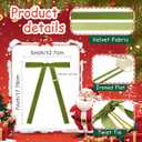 Artmag 24 Pcs Velvet Bows for Christmas Tree Rustic Bows Velvet Christmas Ornaments for Door Garland Wreath Gift Party Holiday Decoration (Width of 5/8",Olive Green)