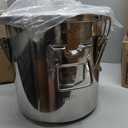 Stainless Steel Containers with Lids,20 lbs Large Capacity Food Storage Containers for Rice Flour Sugar Grain Coffee Bean, Airtight Canister for Kitchen & Pantry Organization