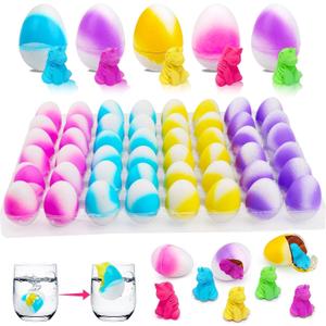 48PCS Kid Party Favors Hatching Unicorn Egg Goodie Treat Bag Stuffers Classroom Carnival Prize Small Toy Bulk Pinata Fillers Birthday Gift Girl Boy Treasure Box Grow in Water Party Supplies 3-5 4-8 Up