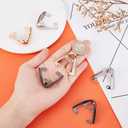 GORGECRAFT 6PCS 3 Colors Metal Shoes Pointed Protector Hollow High Heels Toe Cap Elegant High Heels Tip Cover Durable Shoes Tips Cap for Shoes Protection Repair Decoration