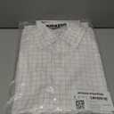 Amazon Essentials Men's Slim Fit Long Sleeve Wrinkle Resistant Stretch Dress Shirt, Lavender White Windowpane, Small Pack of 2