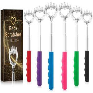 HOFASON Christmas Gifts for Women Men Kids, 12 Pack Love Back Scratcher, Stocking Stuffers for Women Men Adults, White Elephant Gifts for Adults, Prizes for Adult Birthday Gift for Mom Dad Wife Husband
