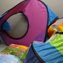 Playz 5pc Kids' Play Tents & Tunnels - Ball Pit for Toddlers, Basketball Hoop, Crawling Tubes, Pop-Up Playhouses, Baby Obstacle Course for Indoor or Outdoor Use