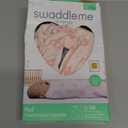 SwaddleMe by Ingenuity Compression Baby Swaddle Pod in Velboa, Two-Way Zipper for Easy Diaper Changes, Improves Sleep & Calms Startle Reflex, 0-2 Months, 1.0 TOG, 1Pack -  Flower Confetti