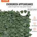 VEVOR Artificial Ivy Privacy Fence Screen, 59 x 98 in Faux Ivy Vine Leaf Hedges Fence, Greenery Privacy Fence with Mesh Cloth Backing, Green Wall Decoration for Outdoor Garden, Yard, Balcony
