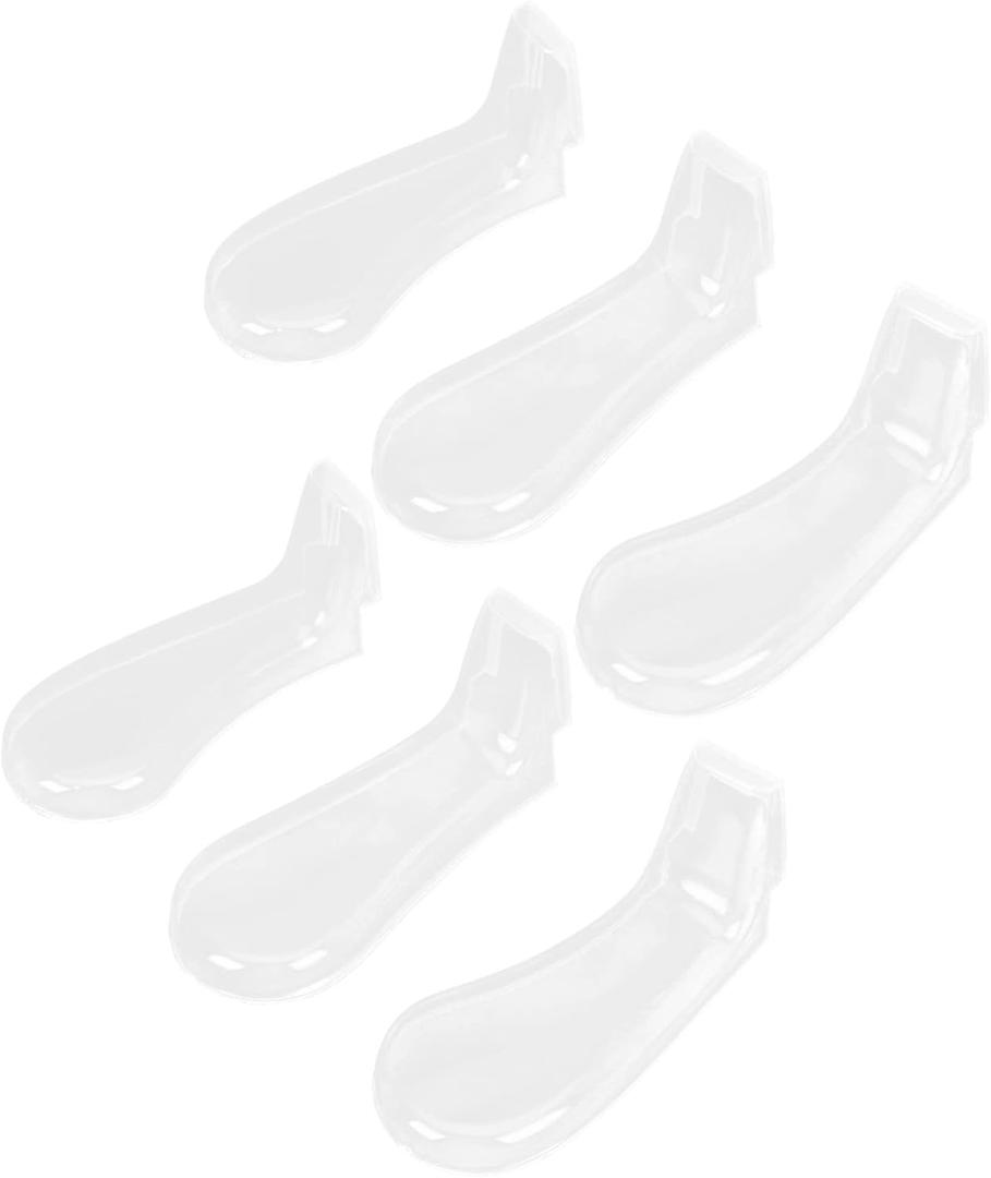 Mikinona Piano Cover 6pcs Pad Accessories Cover for Instrument Transparent Musical Protector Case Foot Supplies Cases Pedals Premium Clear Coversplastic Upright Keyboard Grand Piano (10x4.5cm)