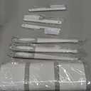 Holaloha Toilet Brush, 3 Pack Toilet Brush and Holder Set Bathroom Accessories, Toilet Bowl Brush and Holder with 3 Crevice Brush for Bathroom, Toilet Scrubber Brush (White)