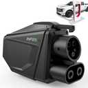 NACS to CCS Adapter for V3/V4 Tesla Supercharger, 500A /1000V NACS DC Adapter Compatible with Ford, Chevrolet, GMC, Cadillac, Hyundai CCS1 EVs [Check with Your Automaker for Compatibility]